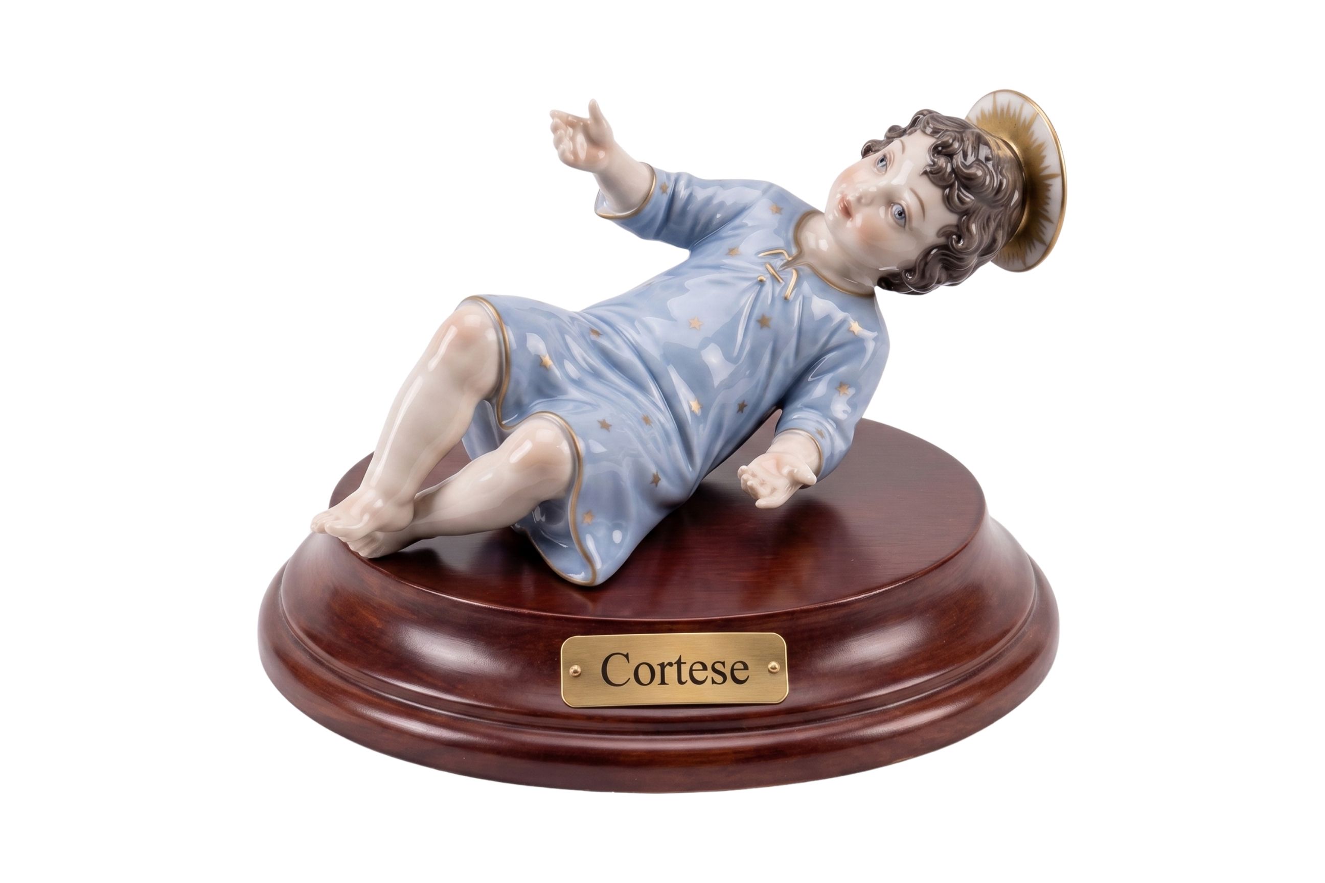 Младенец Иисус благословляющий — фарфоровая статуэтка Cortese