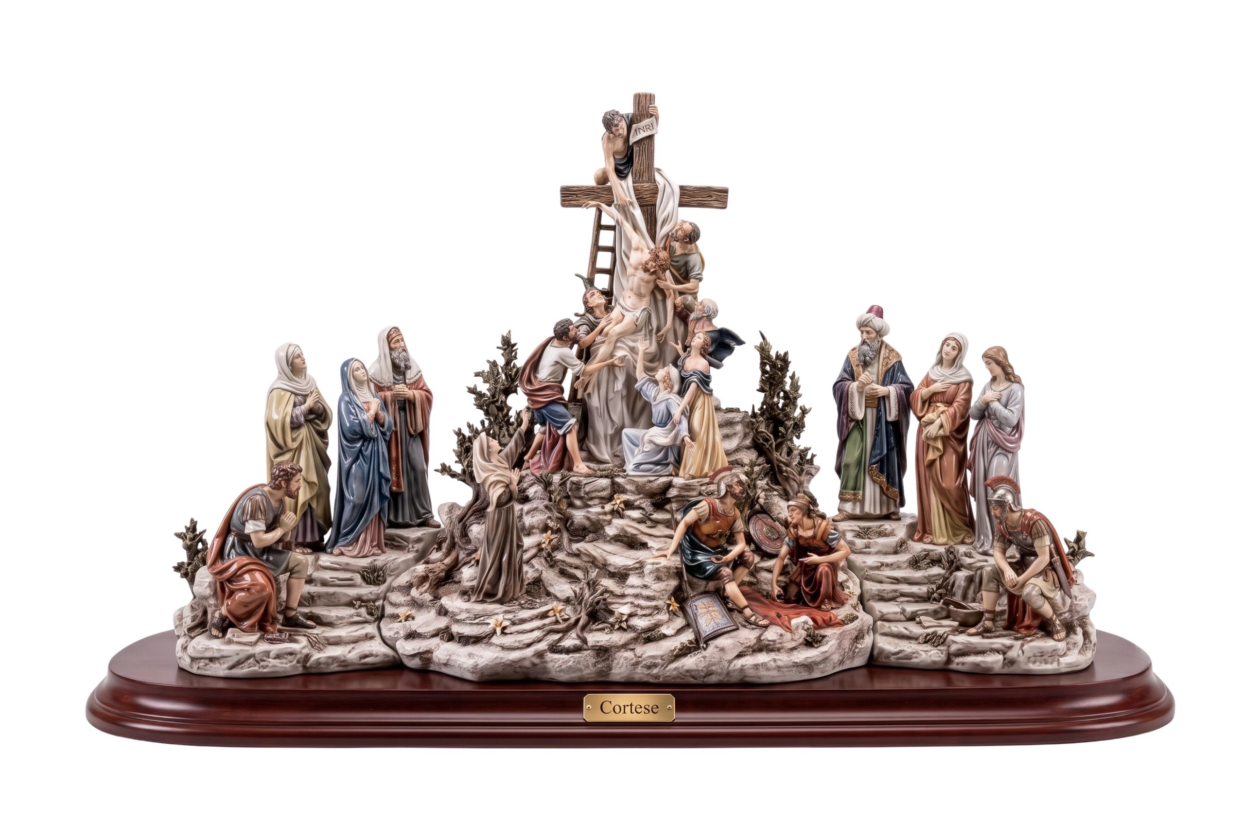 Golgotha. The Descent from the Cross — Cortese porcelain figurine