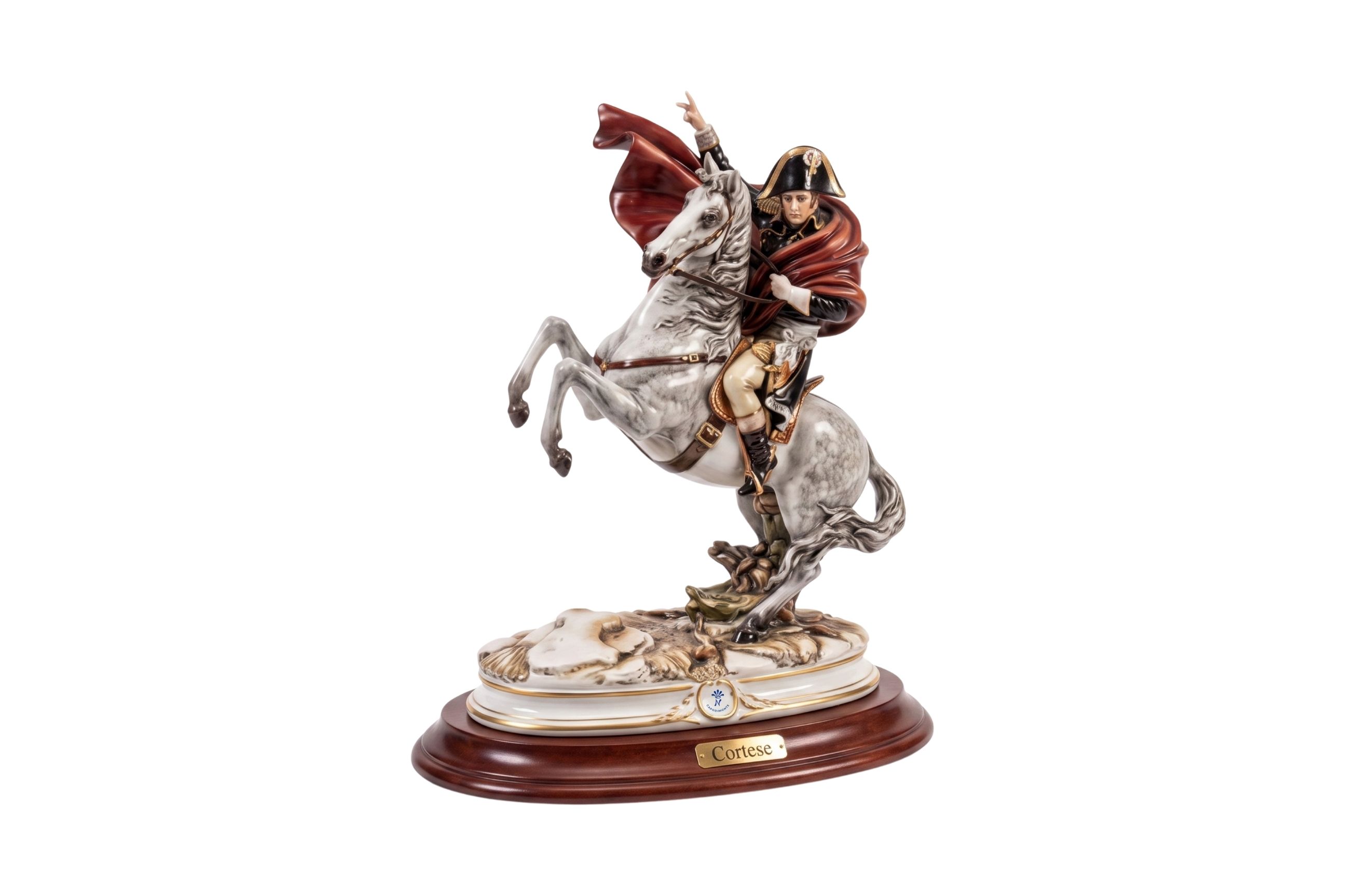 Napoleon on Horseback — Cortese porcelain figurine